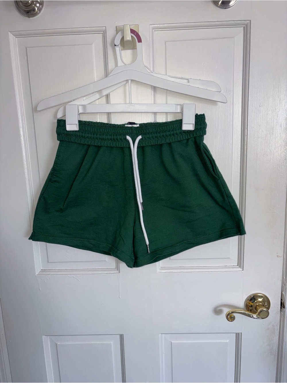 Women's Green Drawstring Lounge Shorts